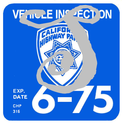 (image for) 1975-06 California Inspection Sticker